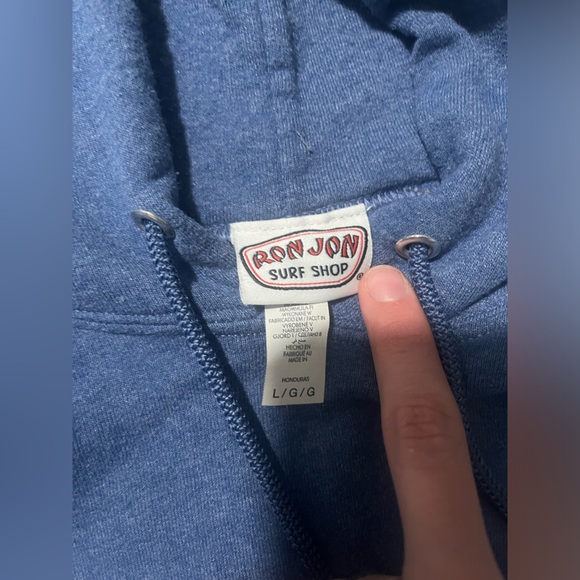 Men’s large blue Ron Jon sweatshirt - Picture 4 of 4